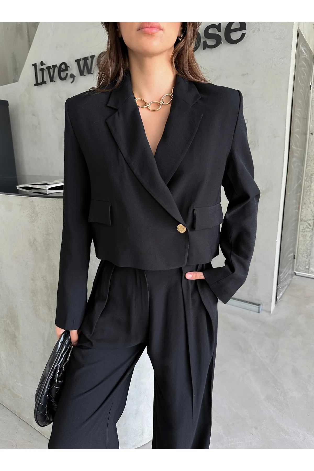 Laluvia  Zweiteiler - Schwarz - Regular Fit