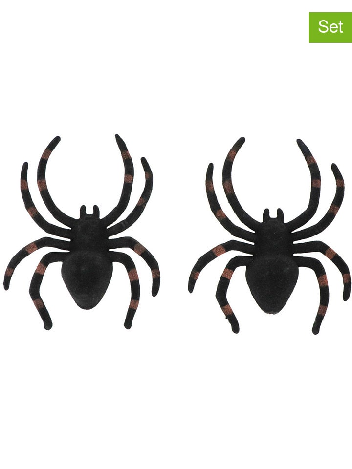 CHAKS 2er-Set: Spinnen in Schwarz/ Braun - (B)13 x (H)2 cm günstig kaufen onesize