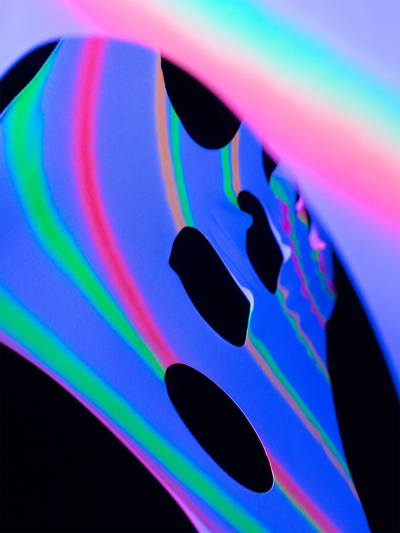Wandteppich Schwarzlicht Segel Spandex 