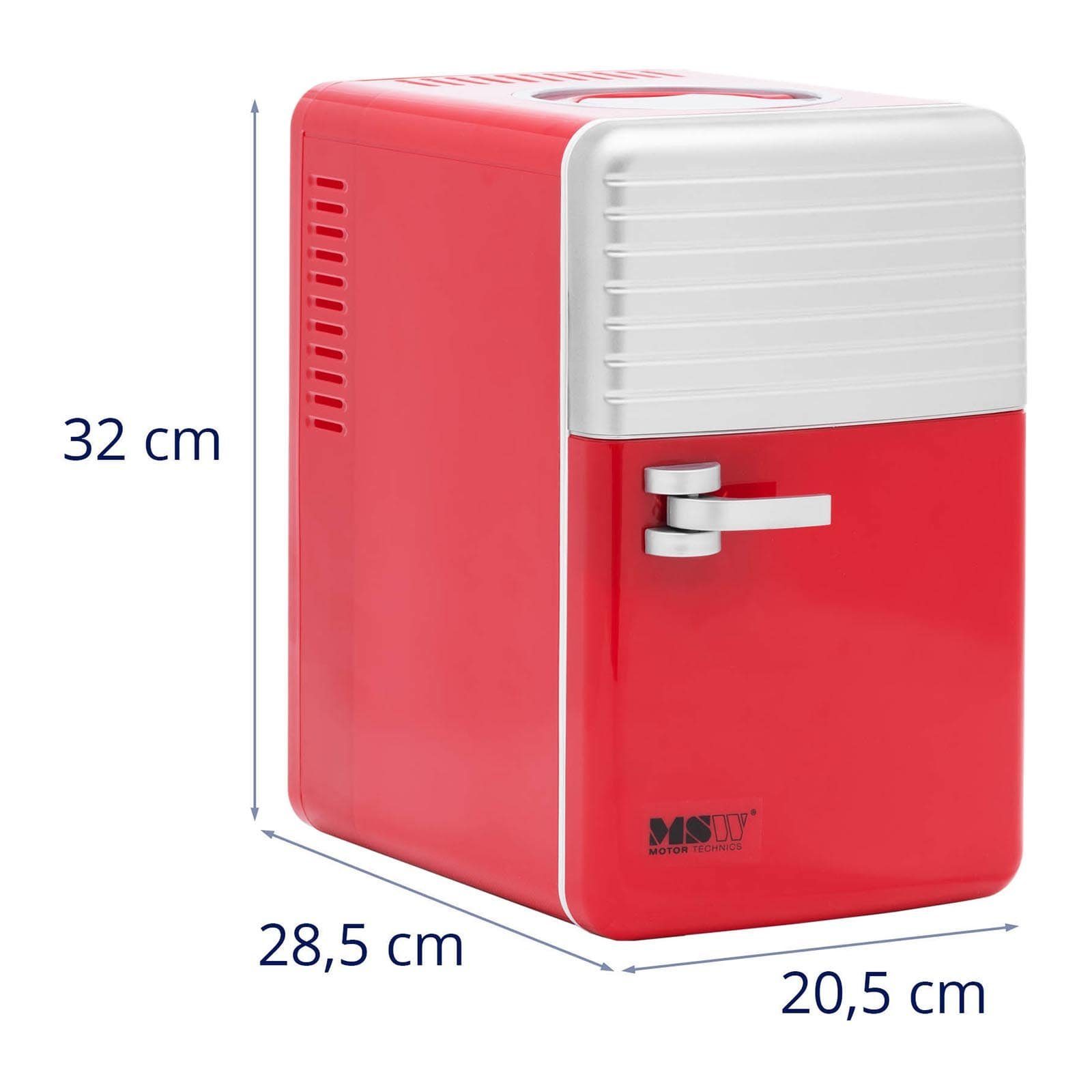 MSW Elektrische Kühlbox Mini-Kühlschrank 12 V/230 V - 2-in-1-Gerät mit Warmhaltefunktion - 6 L