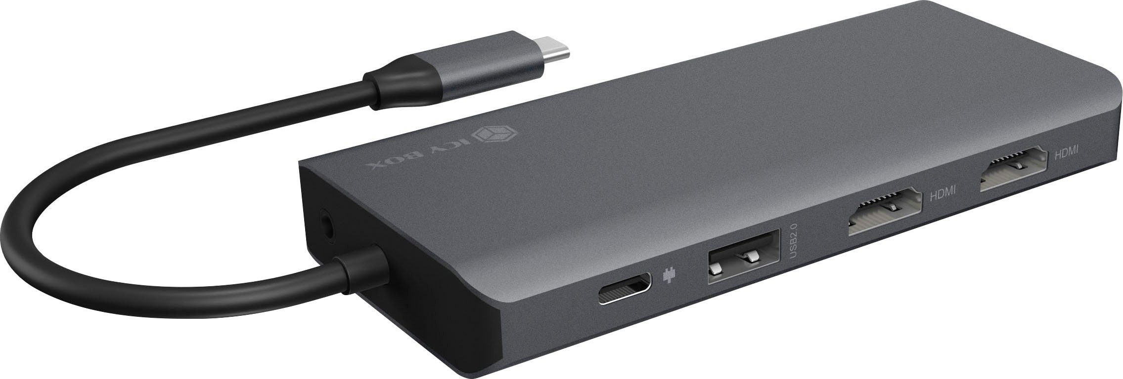 ICY BOX Laptop-Dockingstation ICY BOX 12-in-1 Notebook/PC Dock USB Type-C, PD 100 W