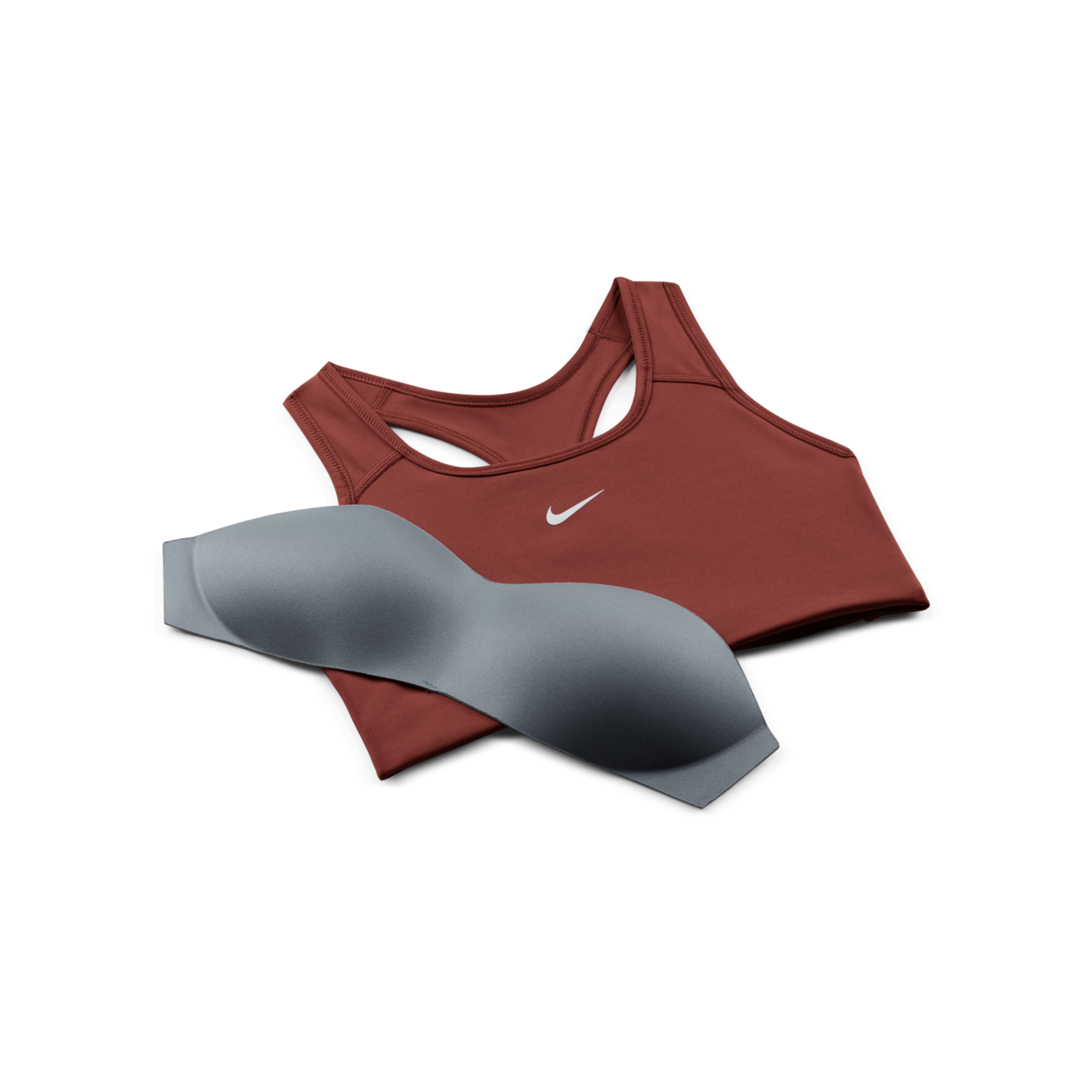 Nike Swoosh Bra Sport-BH Damen Braun F231