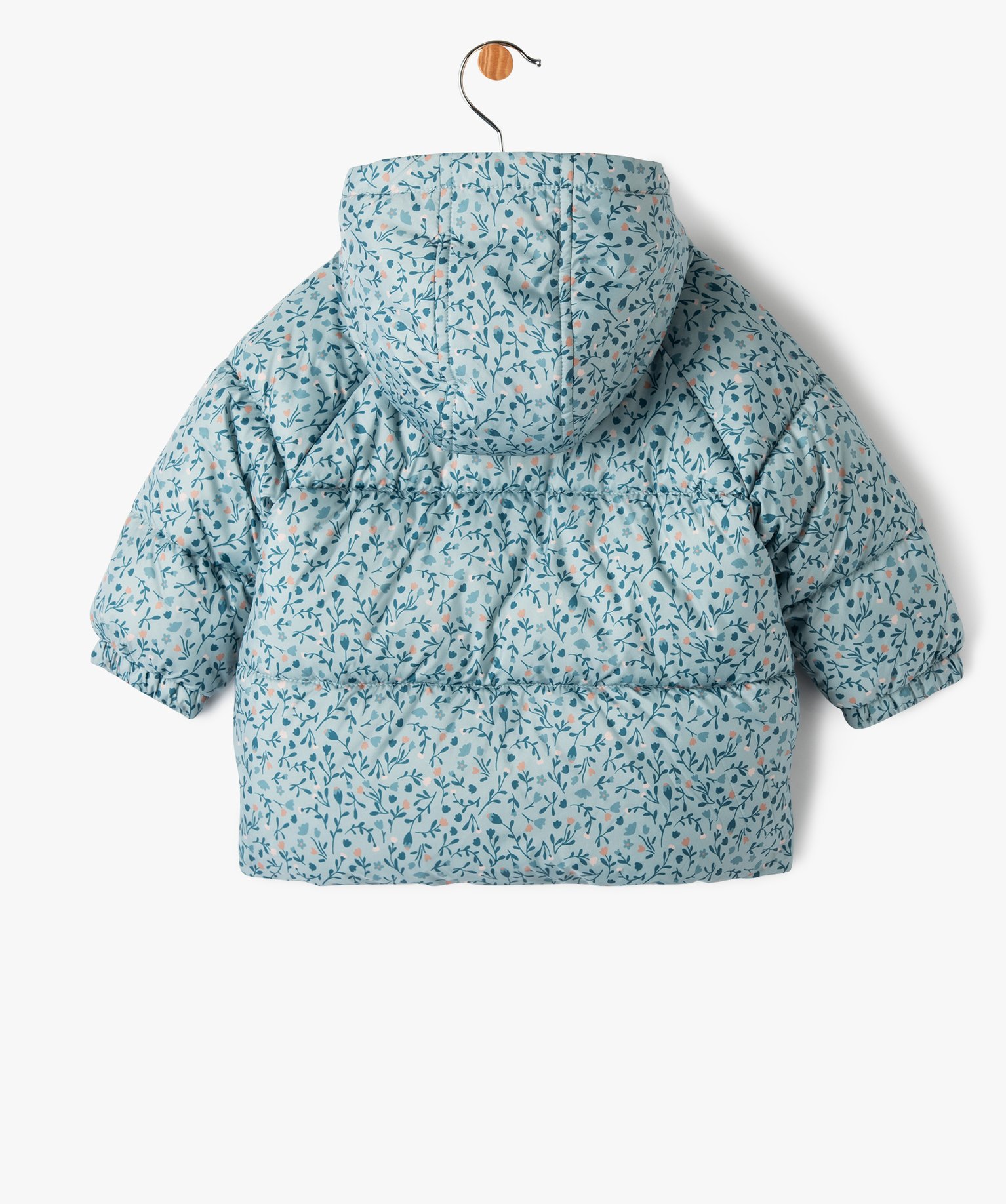 Blouson matelassé à motifs fleuris bébé fille multicolore | GEMO