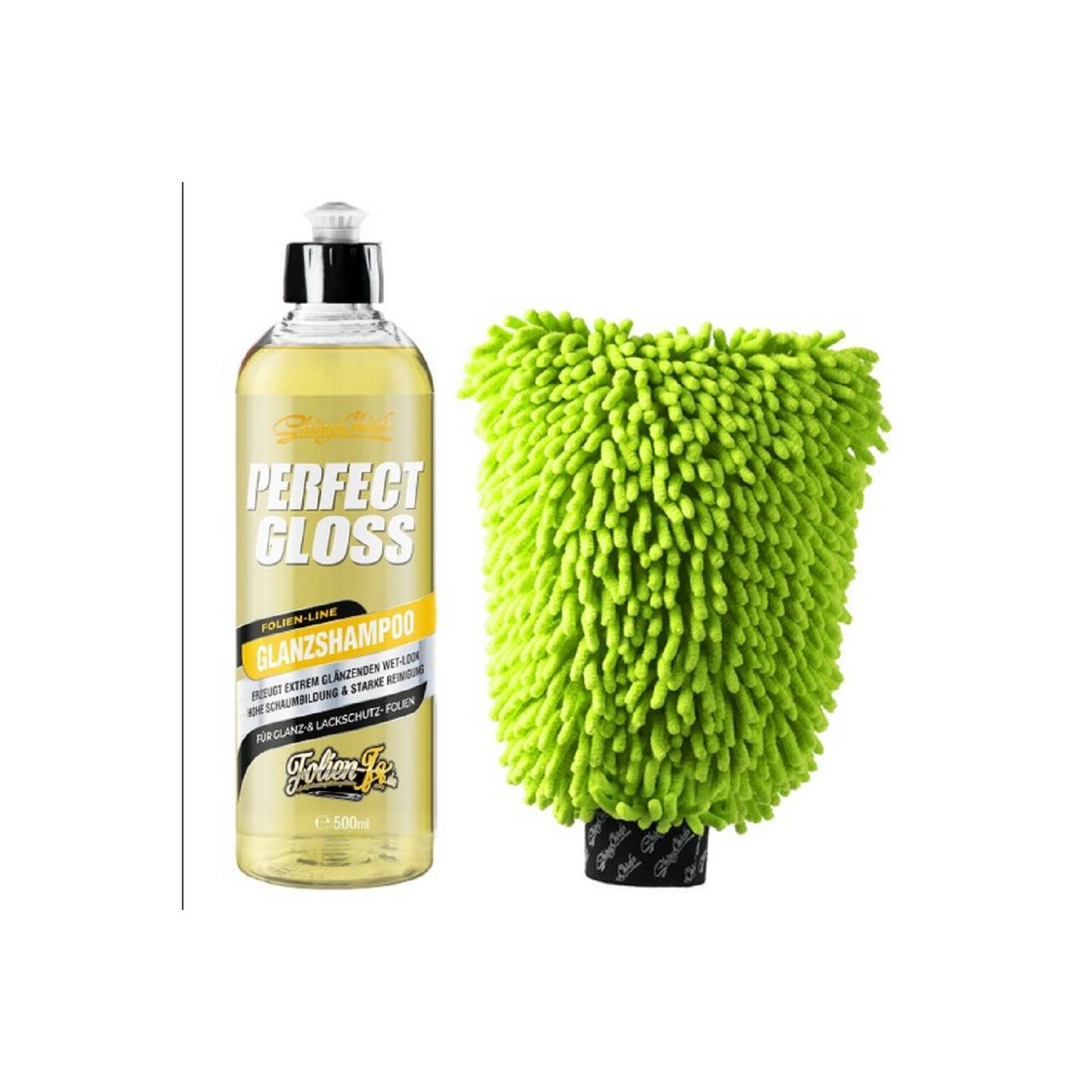ShinyChiefs PERFECT WASH - GLANZSHAMPOO 500ml   WASH WORMY GREEN SET
