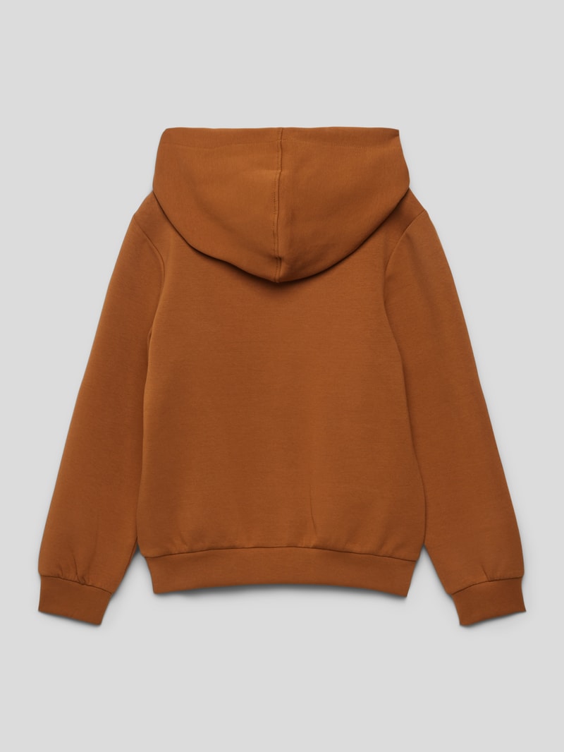 Hoodie mit Kapuze in cognac