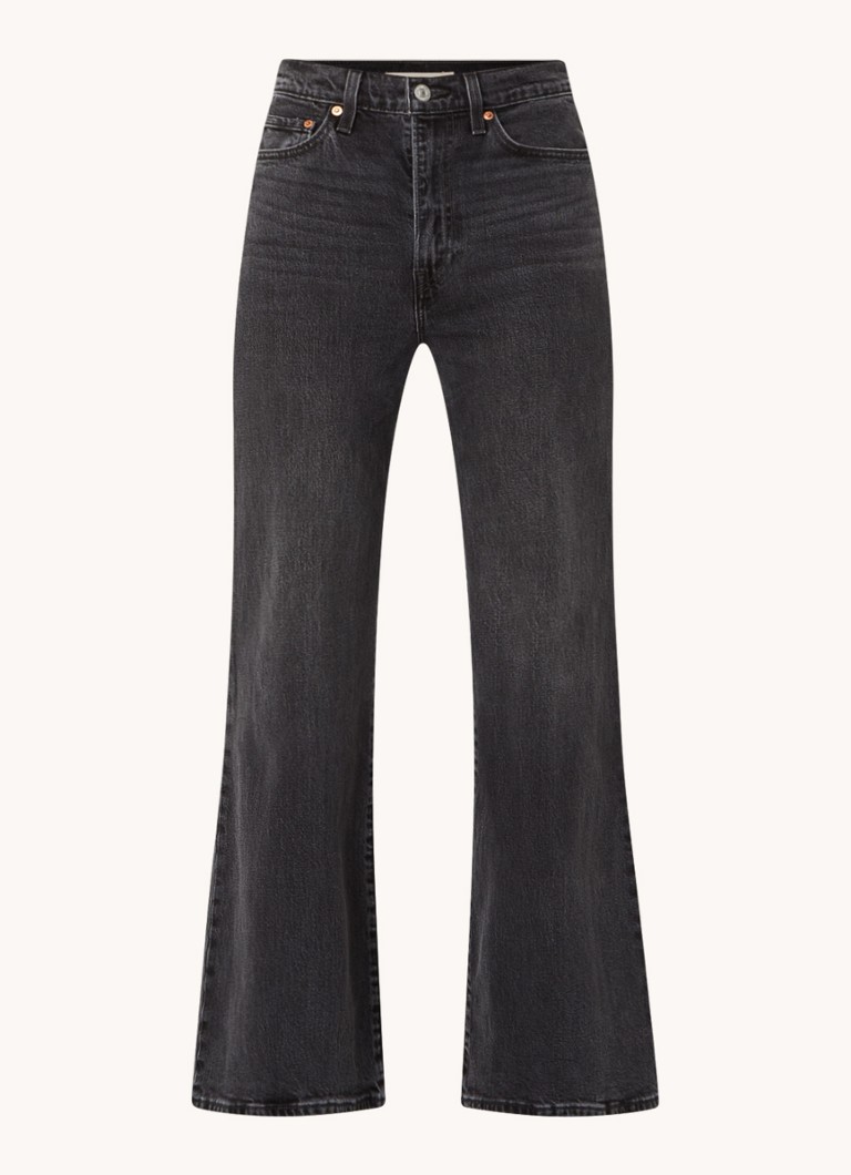 Levi's Ribcage high-waist flared jeans with a colored wash