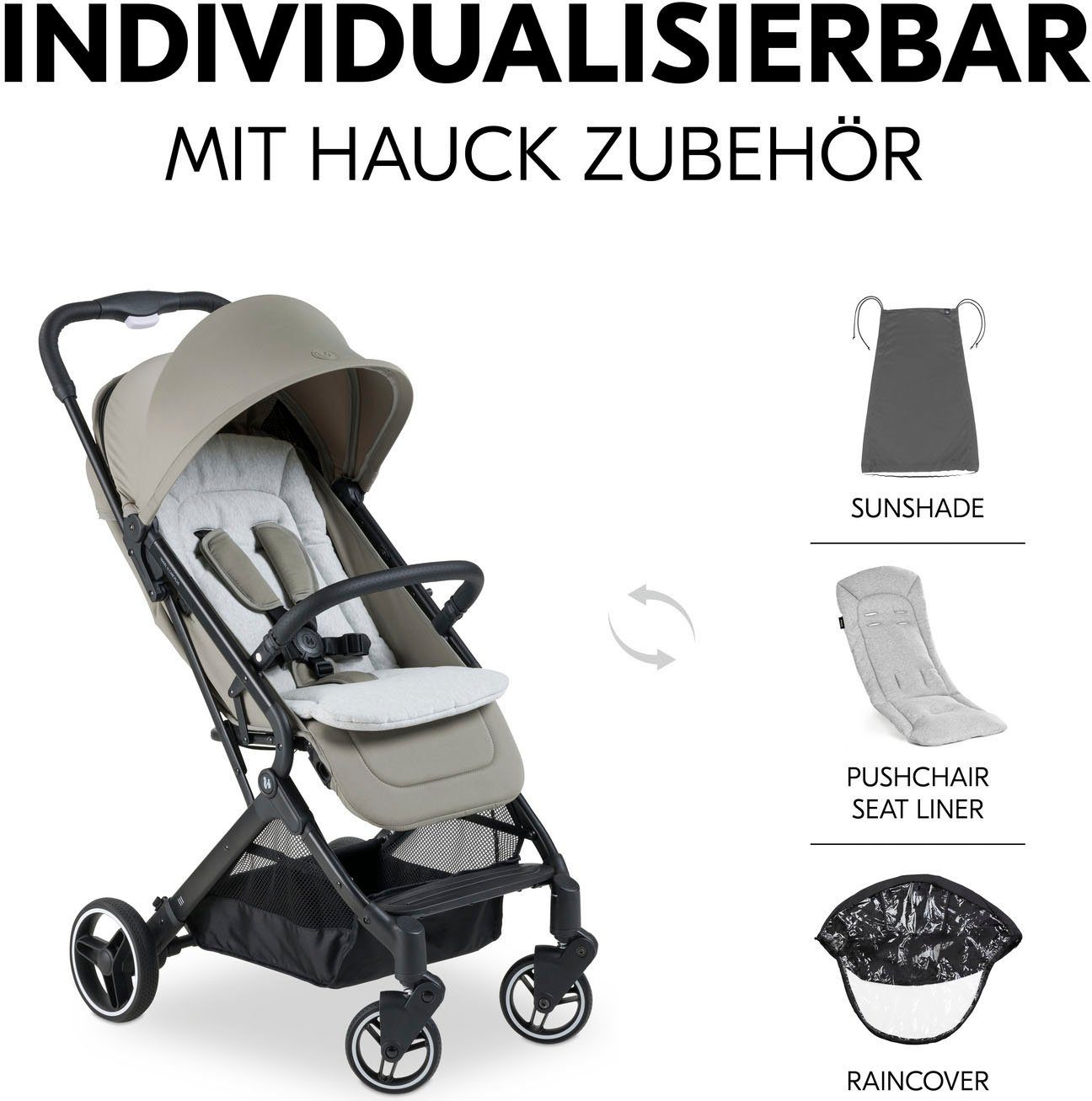 Hauck Kinder-Buggy Travel N Care Plus, dark olive