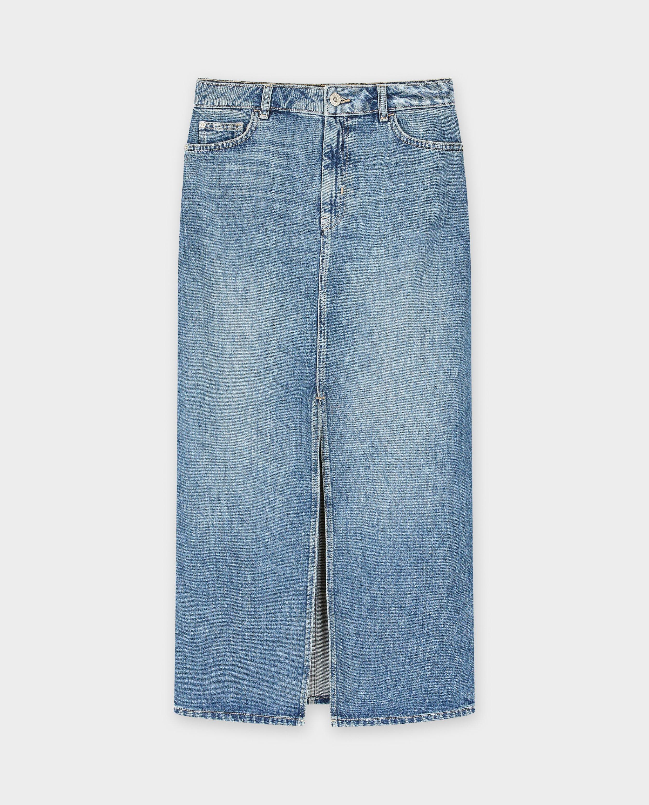 Fustă din denim Sora Blue albastră