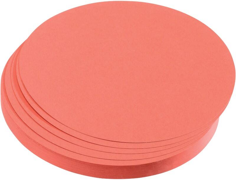 Franken Kreis Moderationskarten 14 x 14 cm Papier Rot 500 Stück