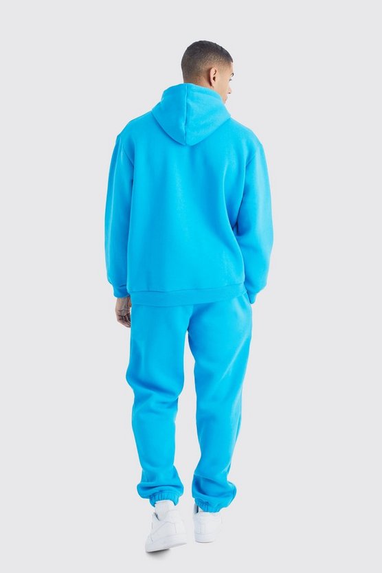 Oversize Trainingsanzug mit Homme Graffiti-Print und Kapuze