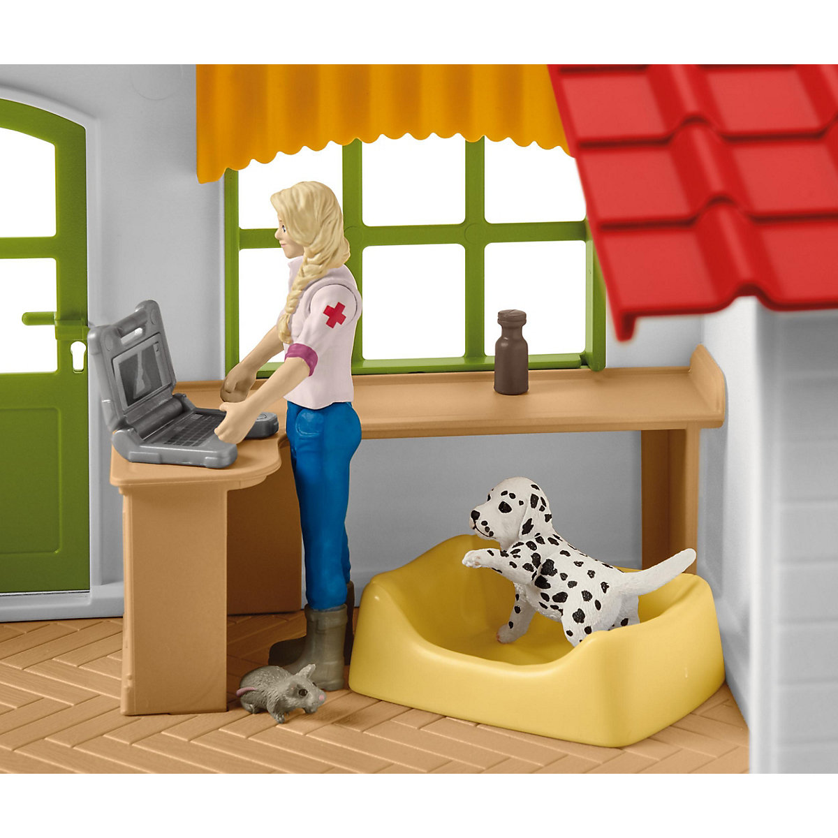 Schleich Farm World 42502 Tierarzt-Praxis mit Haustieren