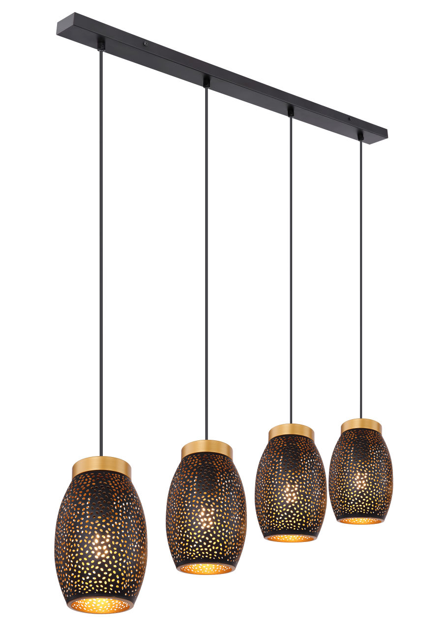 Globo Lighting - NARRI - Hängeleuchte Metall goldfarben, 4x E27