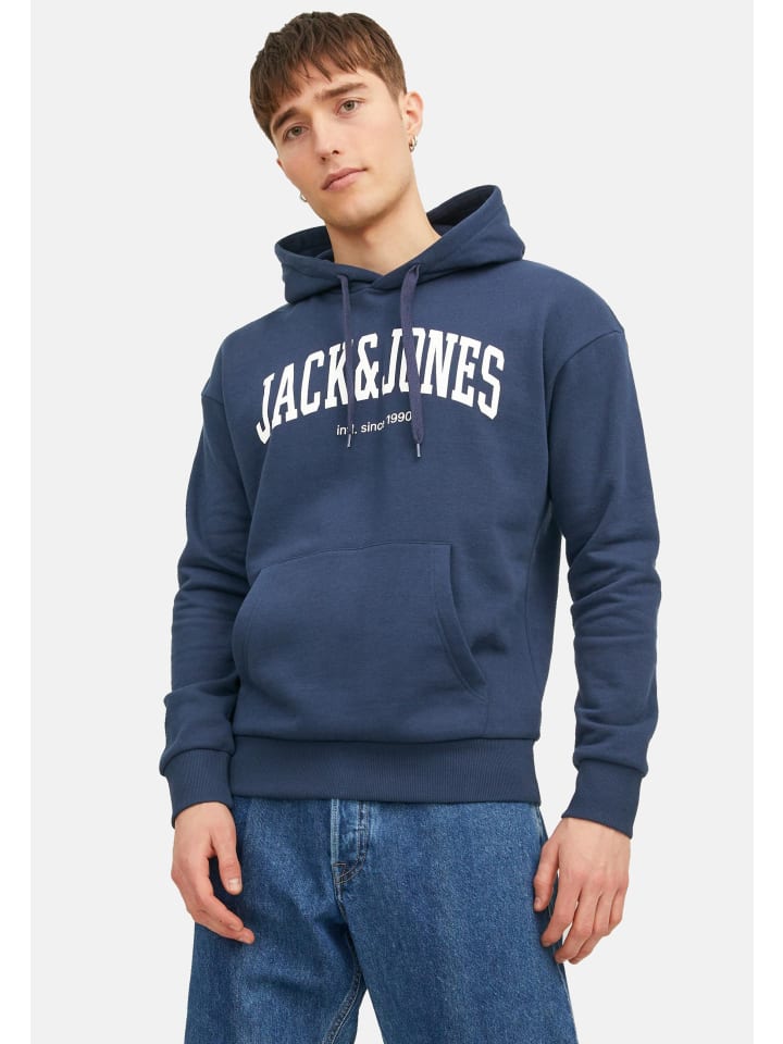 Jack & Jones Hoodie 'Josh' in dunkelblau günstig kaufen