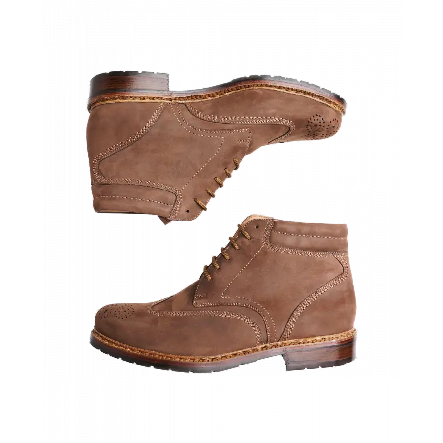 Heinrich Dinkelacker - Stiefeletten JANOSCH K FULL-BROGUE M Nubukleder - braun