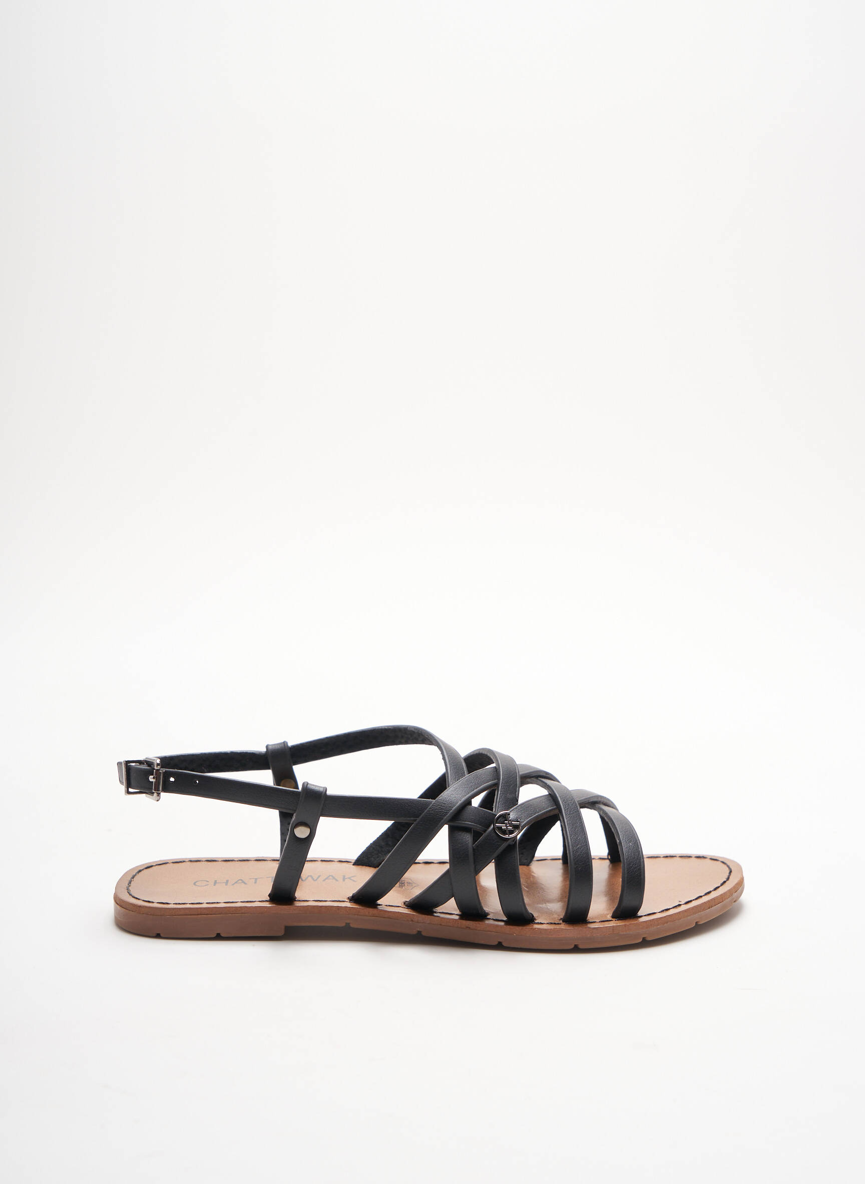 Chattawak Sandales Nu Pieds Femme couleur noir