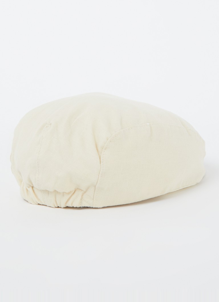 Lil' Atelier NBMFelix sixpence flat cap in linen blend