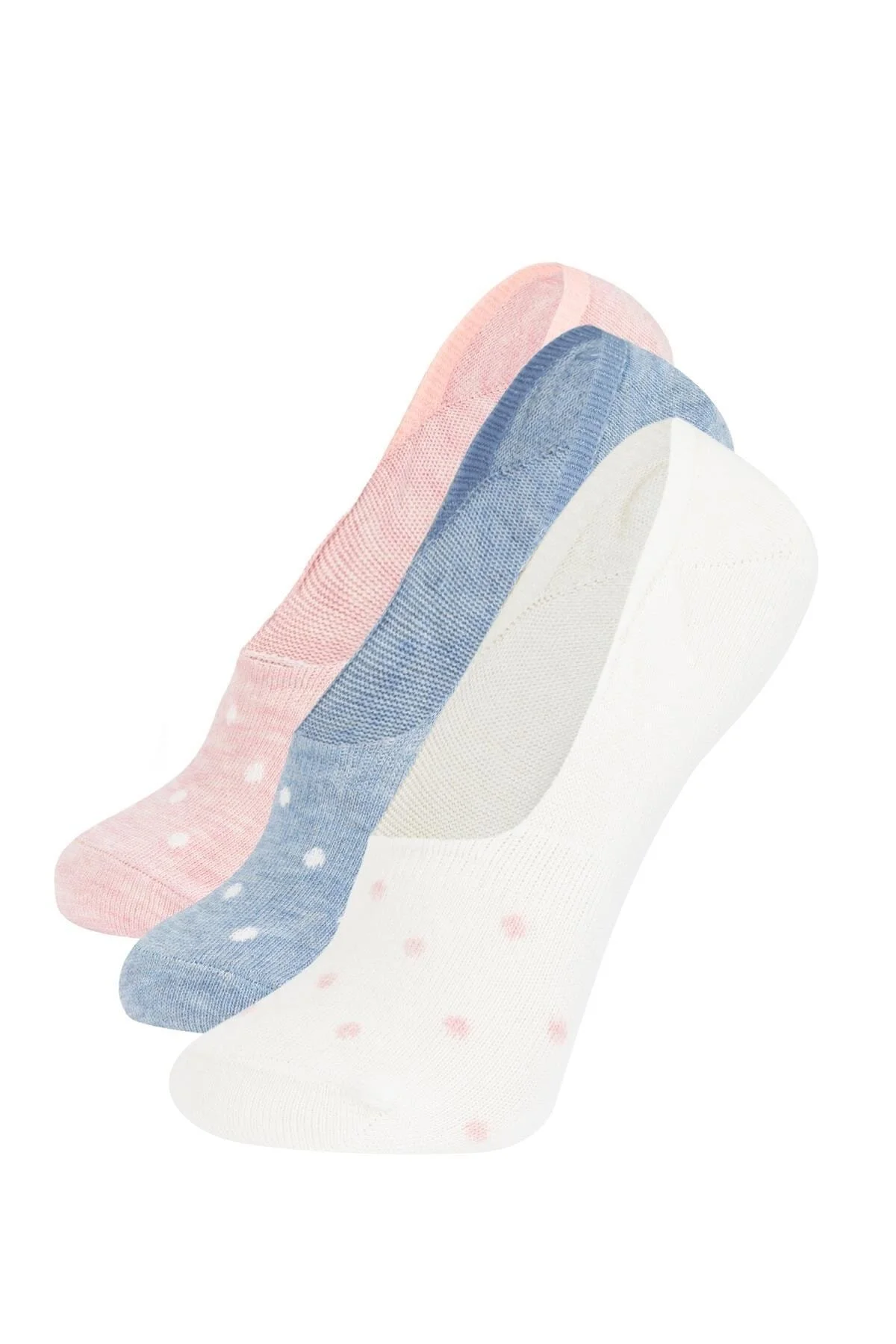 DeFacto  3-teilige Ballerinasocken aus Baumwolle für Damen Z7560azns