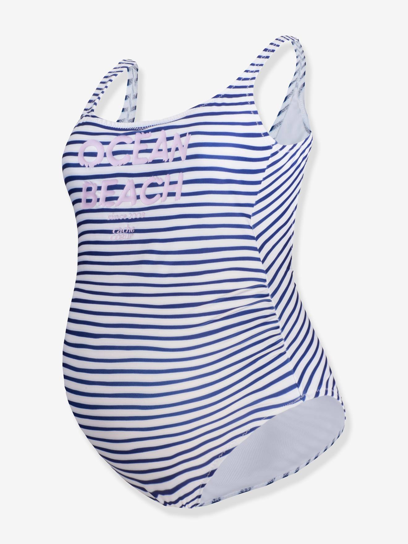 Maillot de bain de grossesse 1 pièce Ocean Beach CACHE COEUR vert