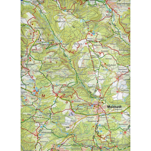 Karte des Schwäbischen Albvereins 08 Schwäbisch Hall - Backnang 1:35.000 - Wanderkarte