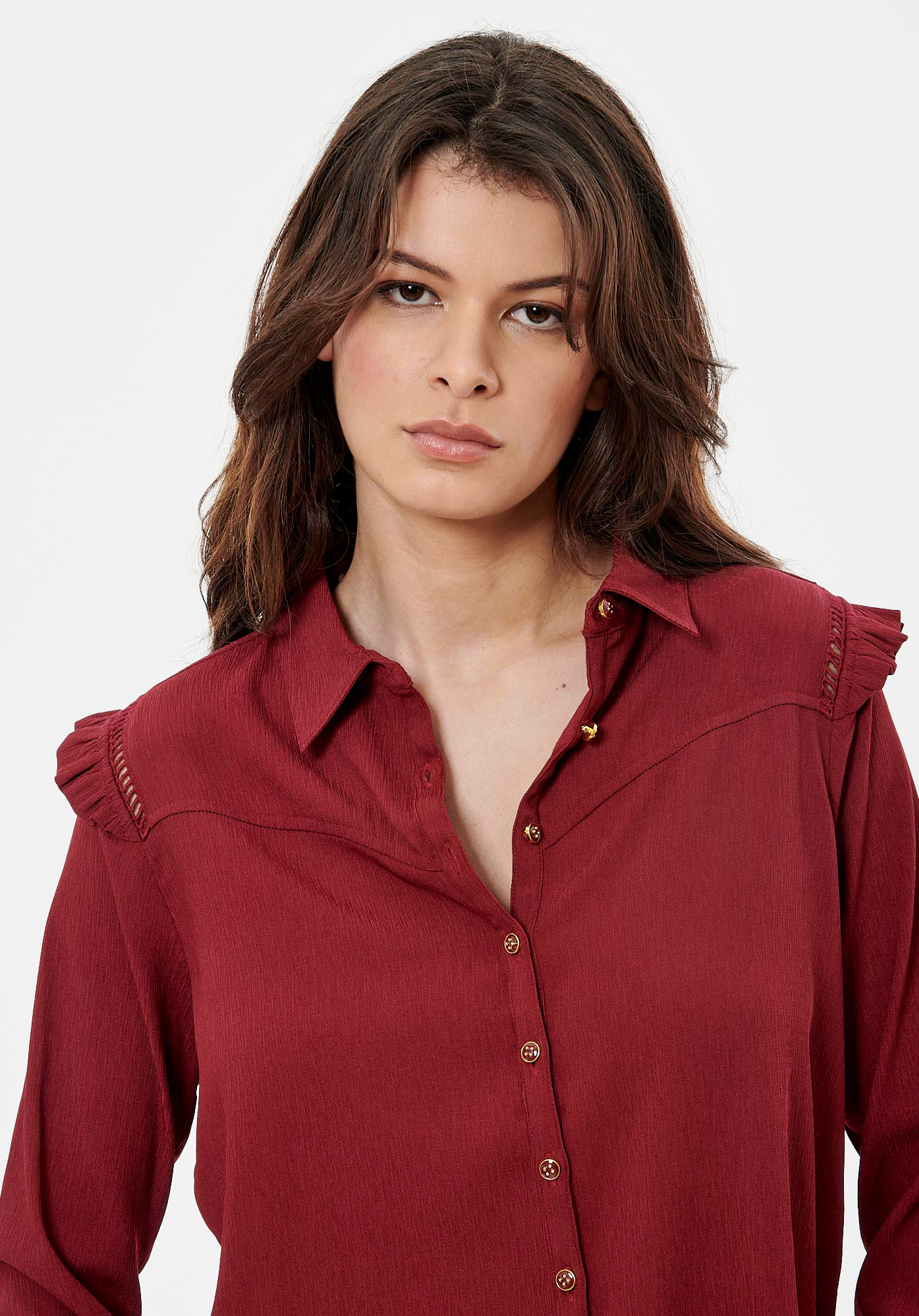 BRIAN  Chemise fuchsia femme