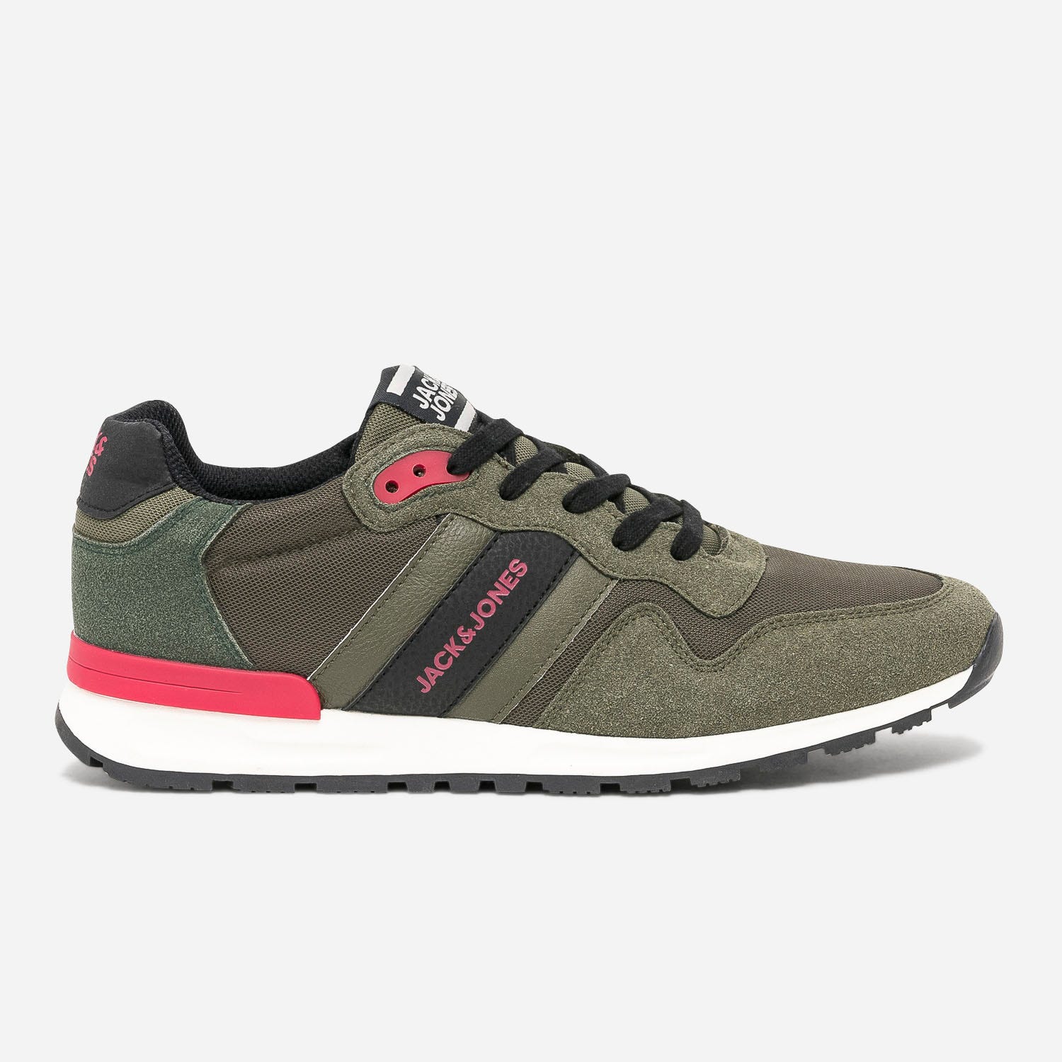 Tennis JACK & JONES kaki bi matière