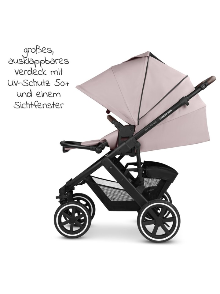 ABC-Design Kombi-Kinderwagen Salsa 4 Air - inkl. Babywanne & in rosa,schwarz günstig kaufen onesize