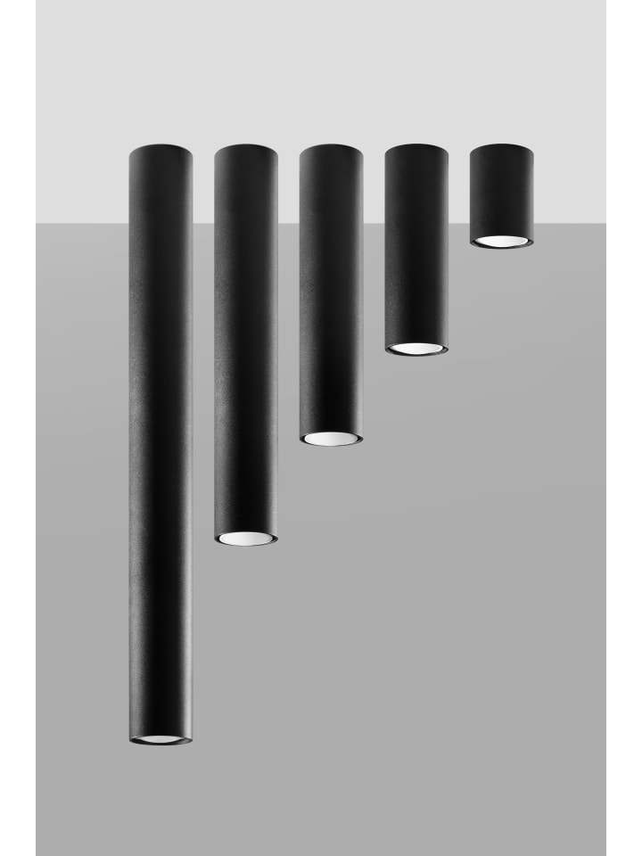 Nice Lamps Deckenleuchte CASTRO 10 in Schwarz (H)10cm ø6cm günstig kaufen onesize