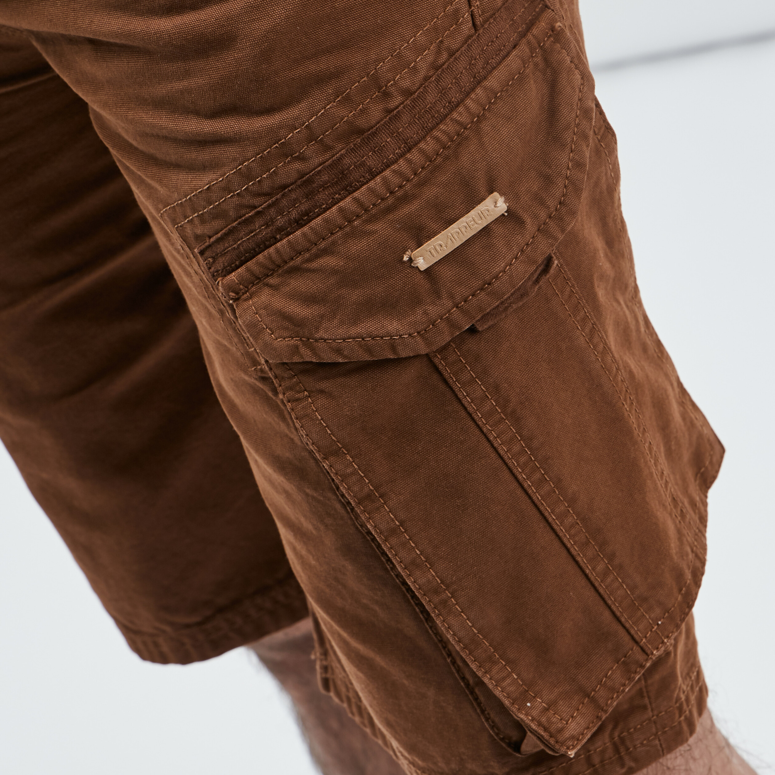 Bermuda regular avec ceinture Trappeur camel homme | La Halle