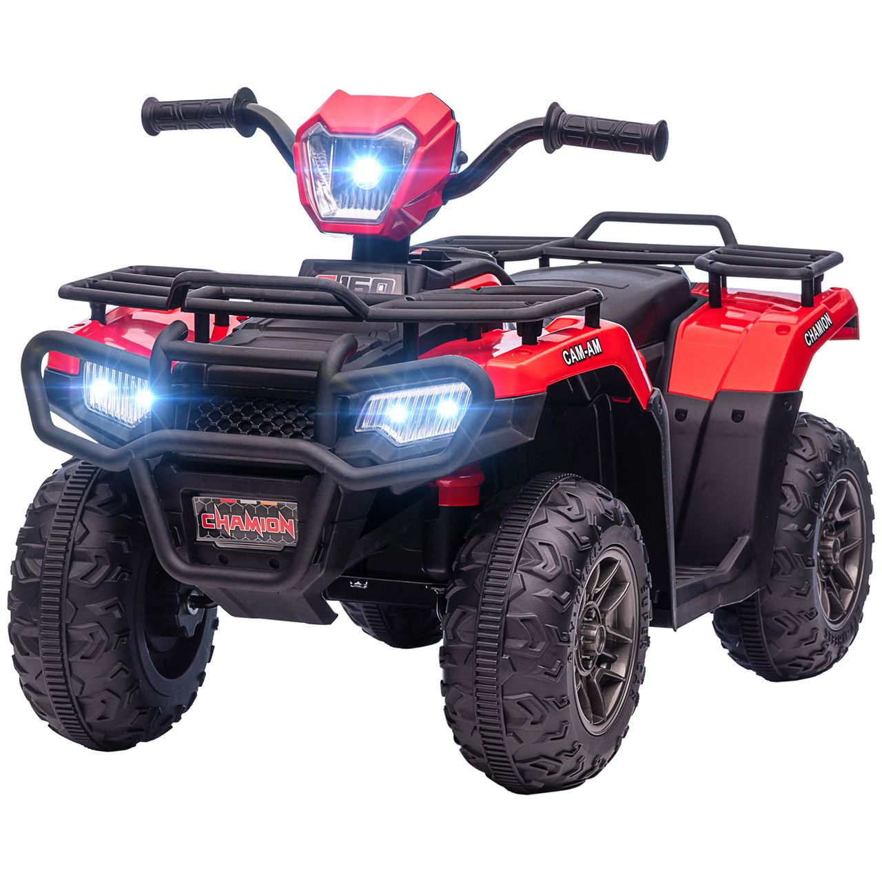 HOMCOM Elektro Kinderquad, Elektroauto, Elektro-Quad, Kinderfahrzeug, Rot