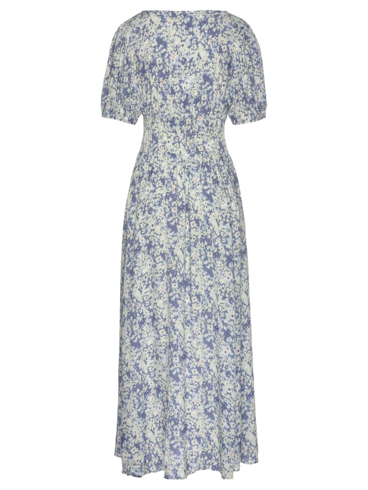 Buffalo Maxikleid in blau-bedruckt günstig kaufen