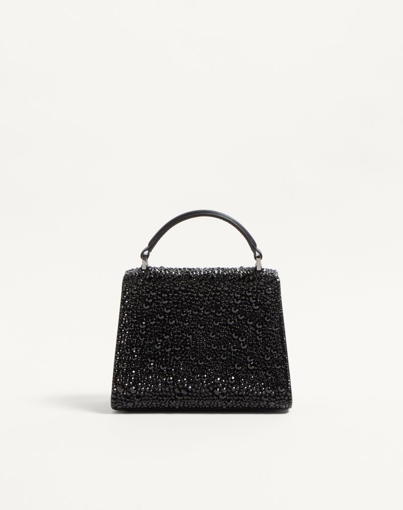 Mini bolsa tiracolo com bordado brilhante