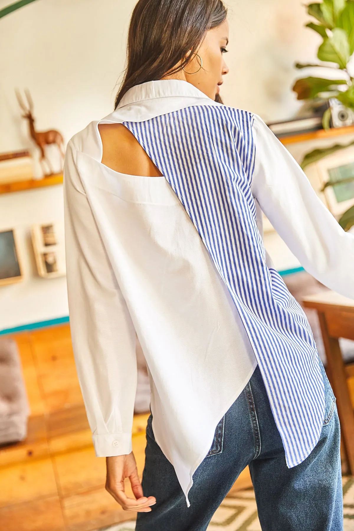 Olalook  Hemd - Blau - Oversized