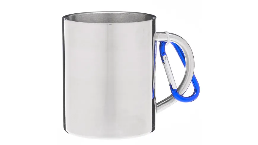 TRENDSHOP Henkelbecher mit Karabiner Travel Mug