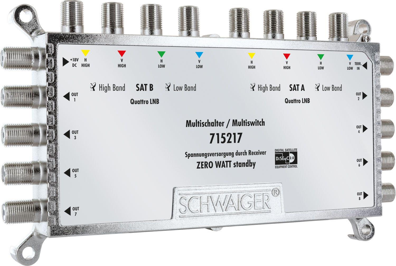 Schwaiger 715217 9/8 Sat-Multischalter