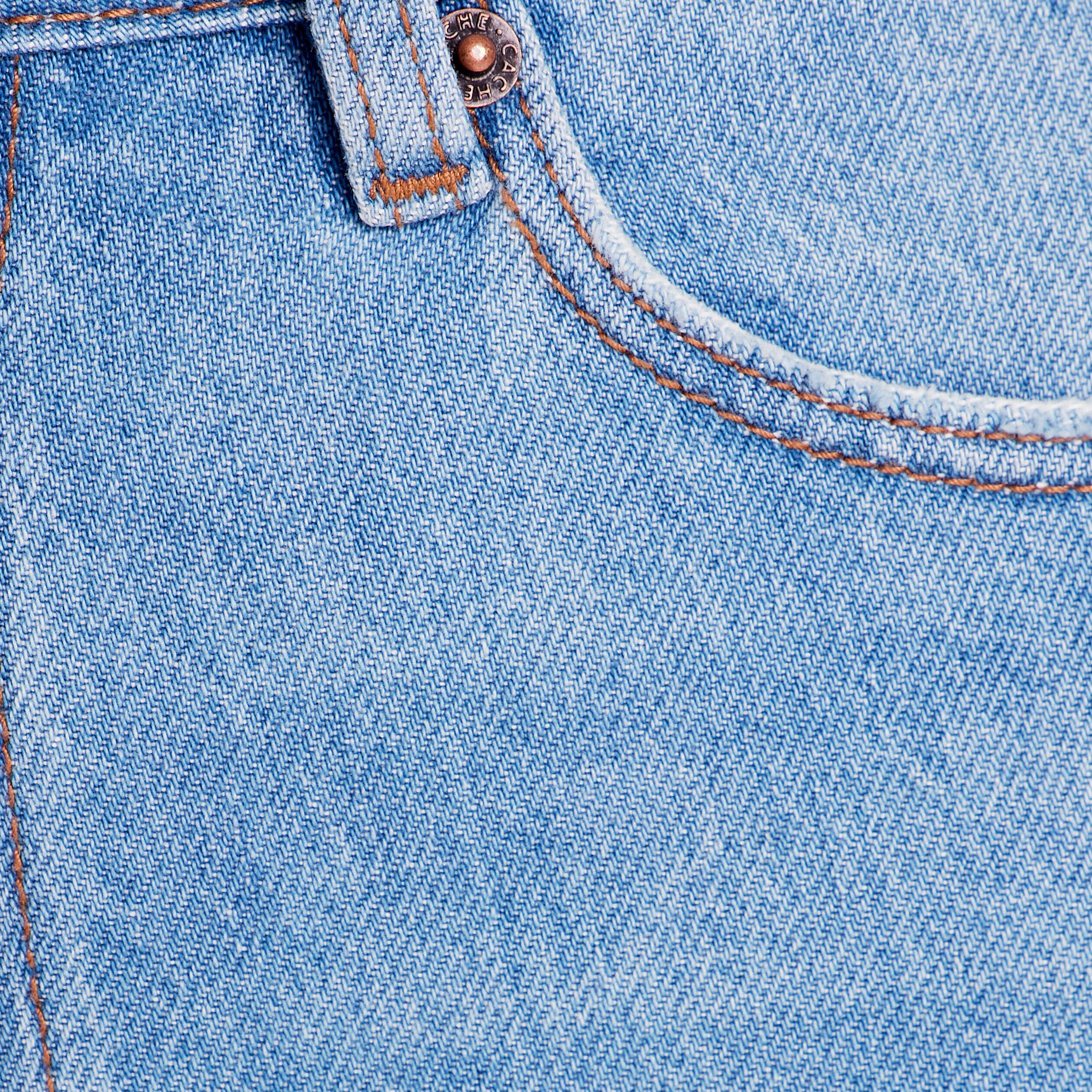 Jeans slim taille haute denim bleach femme | Cache Cache