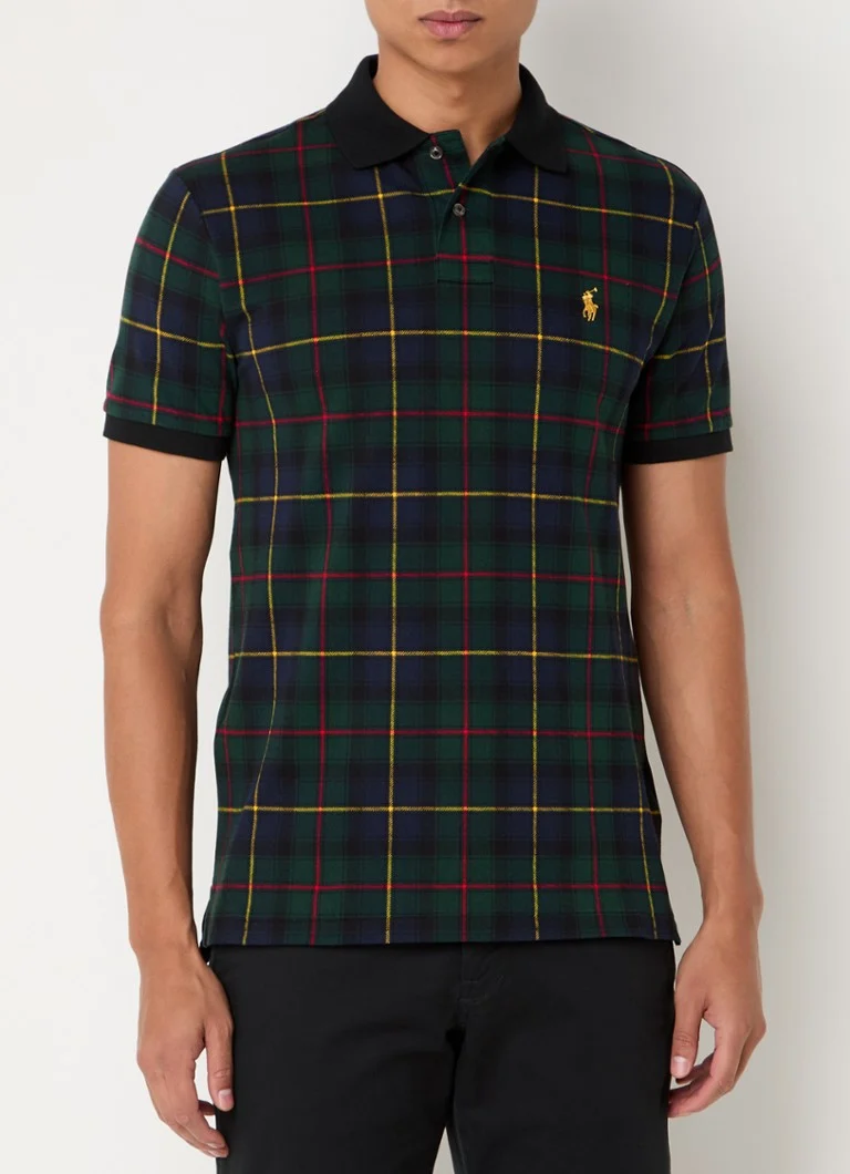 Polo Ralph Lauren Regular Fit s kostkovaným vzorem a logem