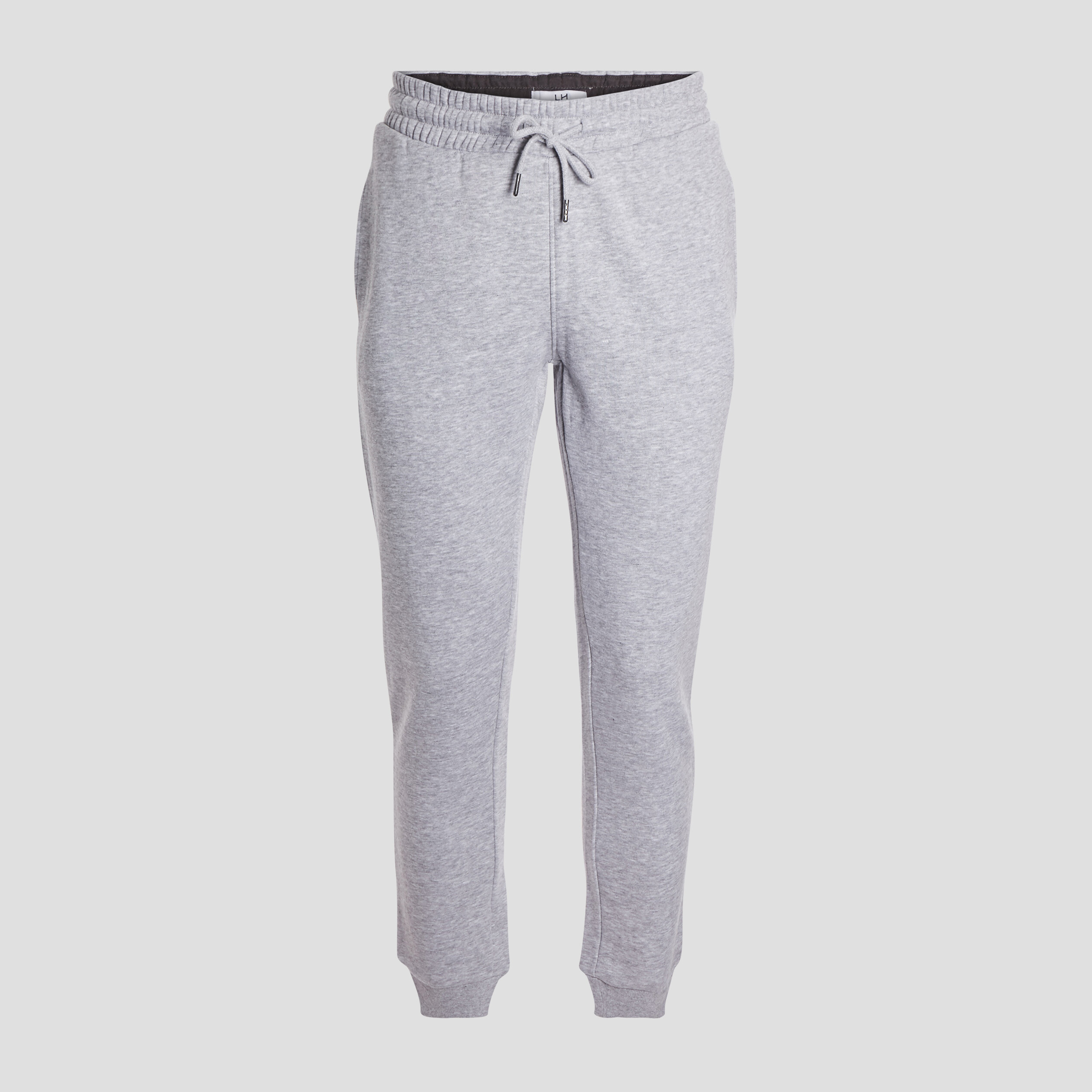 Jogging droit molleton gris homme | La Halle