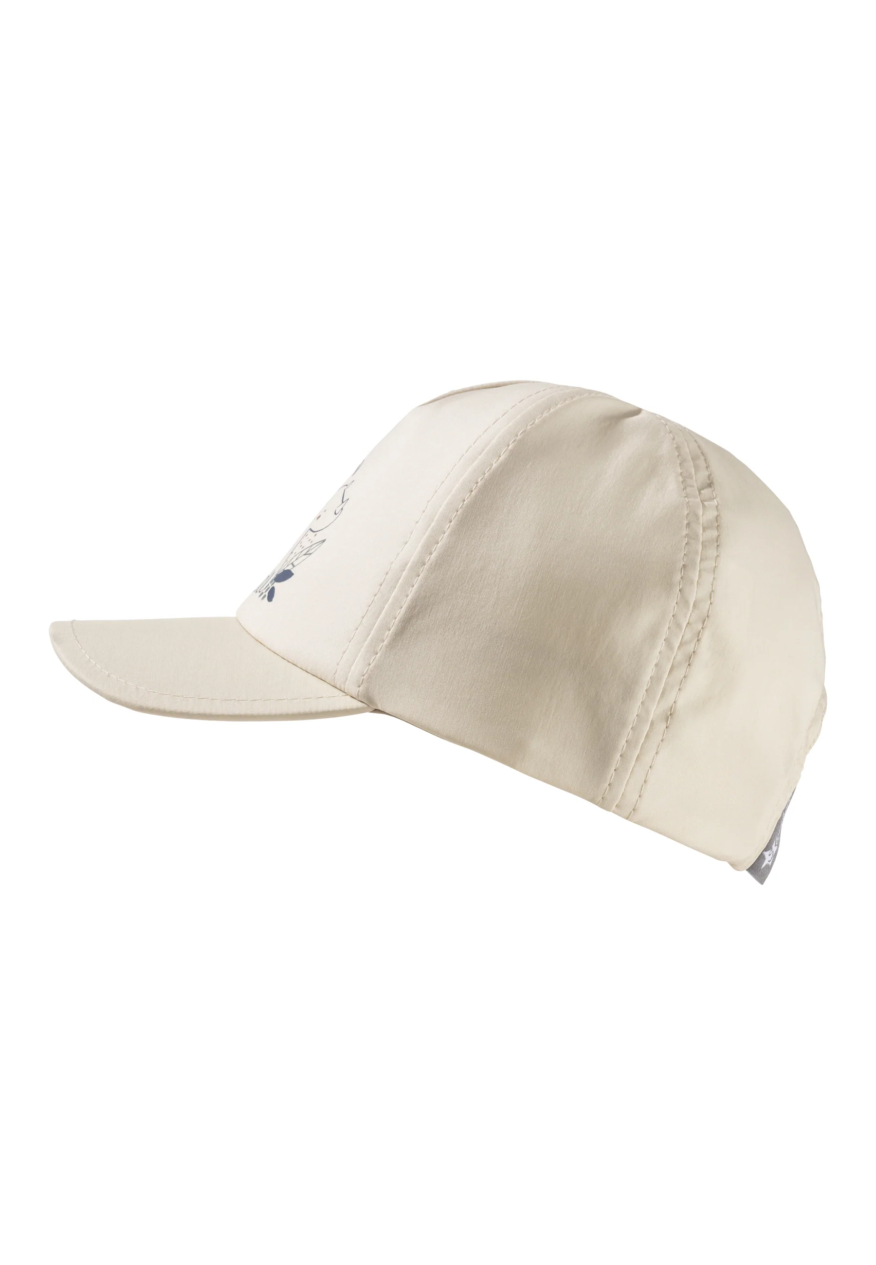 Baseballcap bedruckt mit Nashorn-Motiv in beige