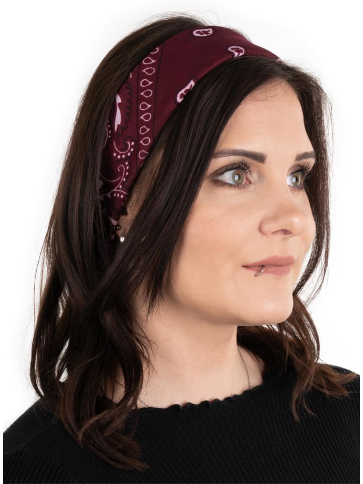 Normani Outdoor Sports 3 Bandana Kopftuch in Burgund/Schwarz günstig kaufen onesize