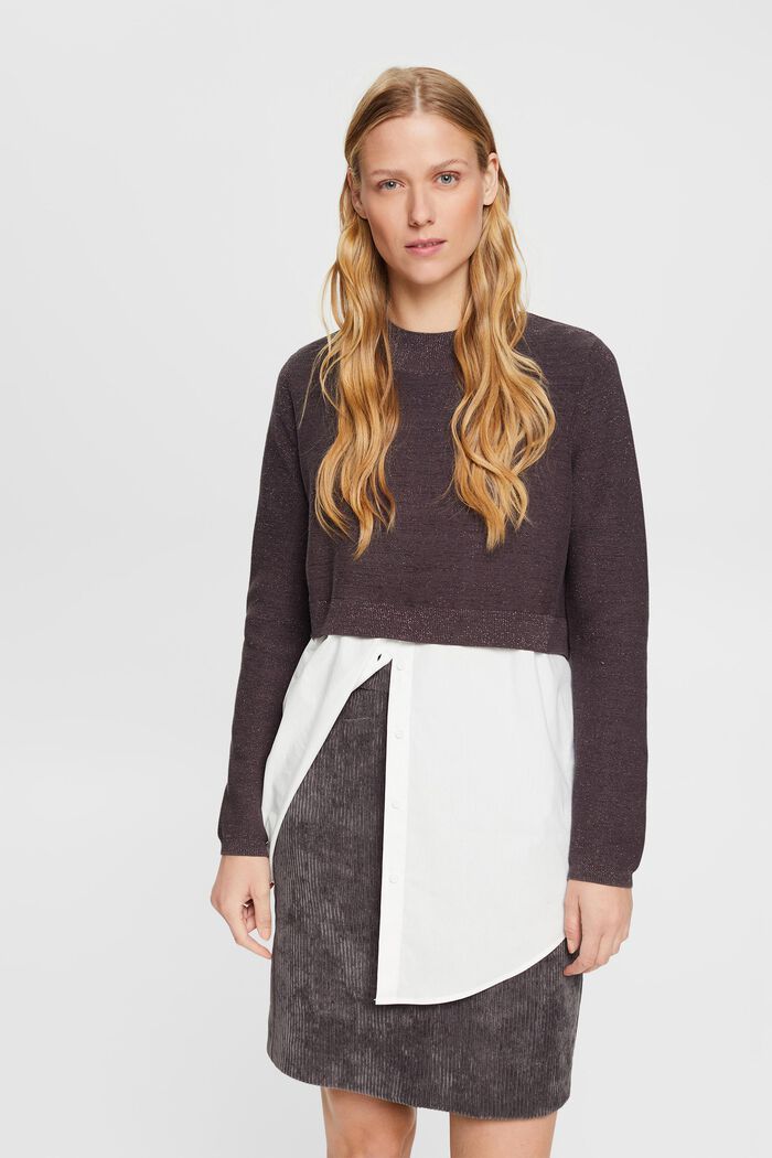 Pullover im Lagenlook, Baumwollmix