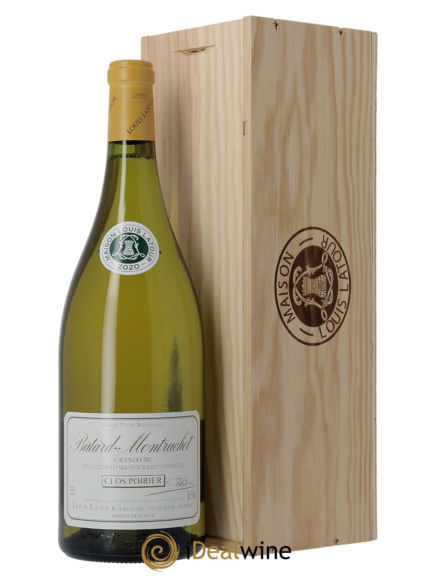Bâtard-Montrachet Grand Cru Clos Poirier Louis Latour  2020 - Lot de 1 Magnum