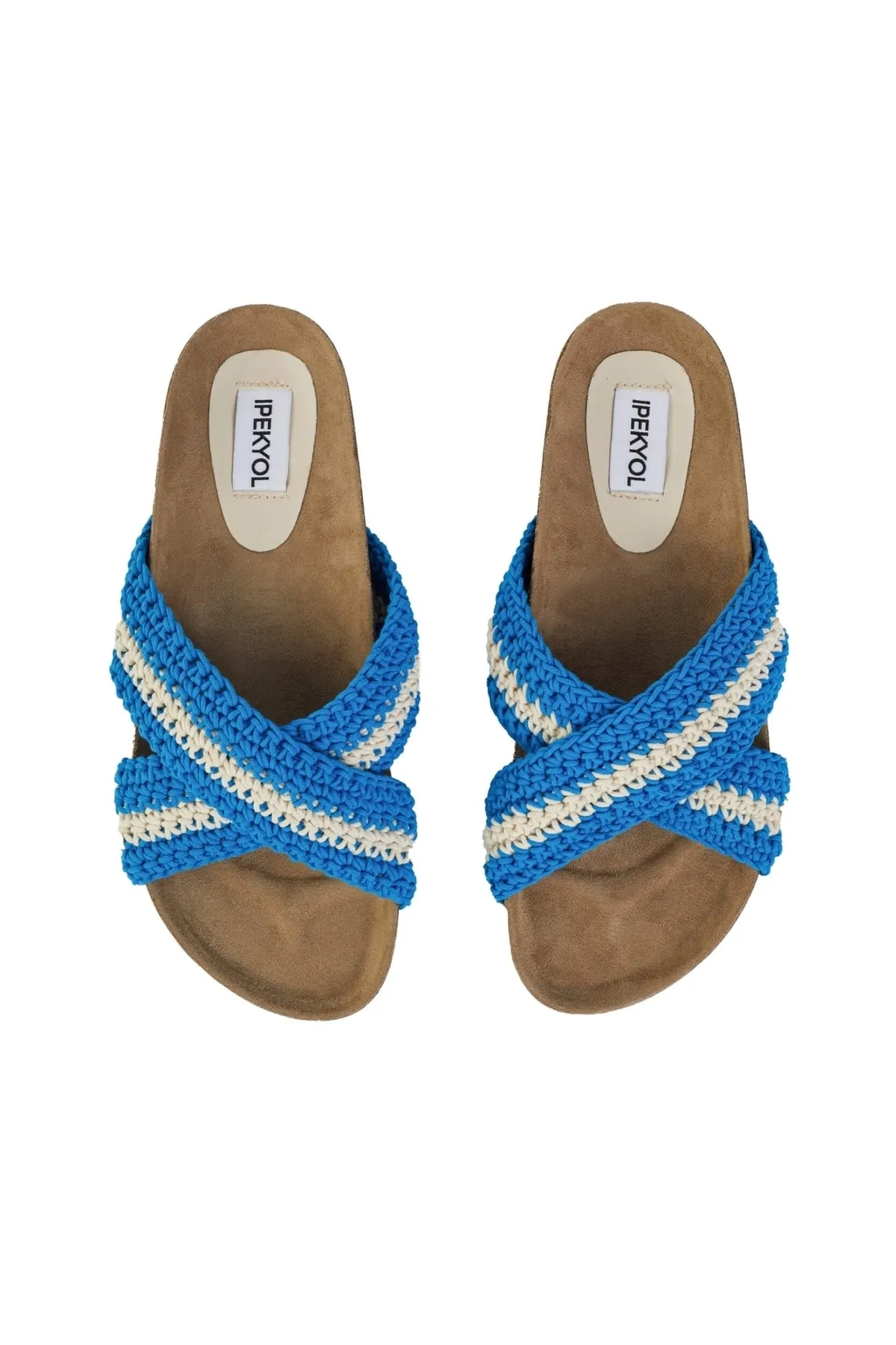 İpekyol  Pantolette - Blau - Flacher Absatz