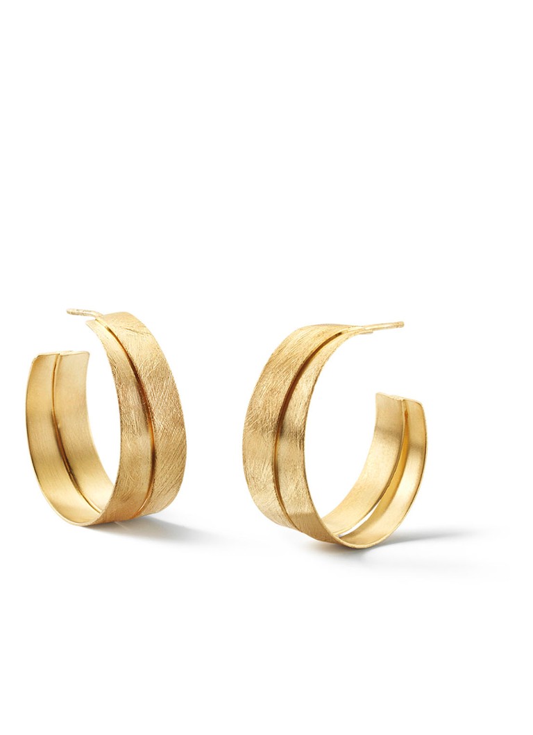 Casa Jewelry Leila gold-plated stud earrings