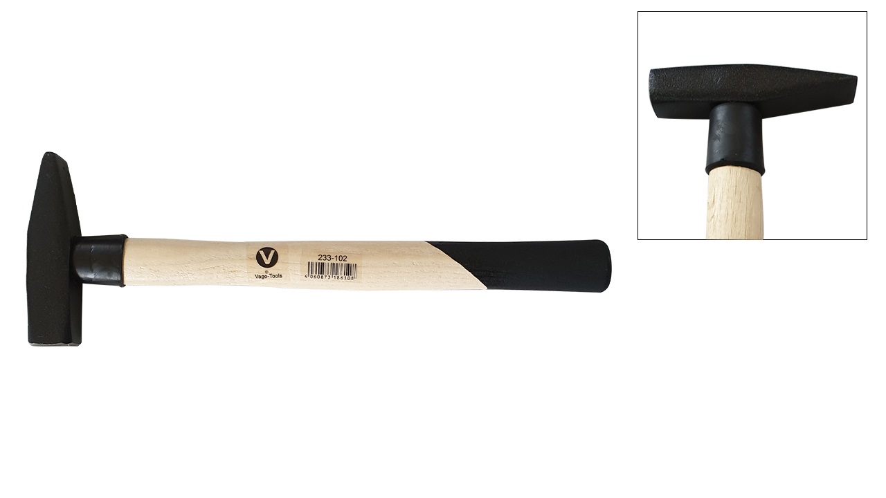 Vago-Tools Profi 4 tlg Set Schlosserhammer Schlosser Hammer 200 300 800 1000 g