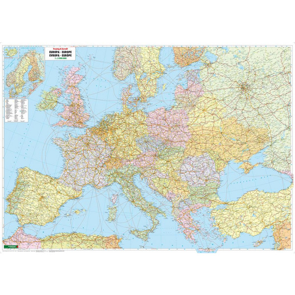 Europa politisch 1 : 3 500 000. Autokarte - Straßenkarte