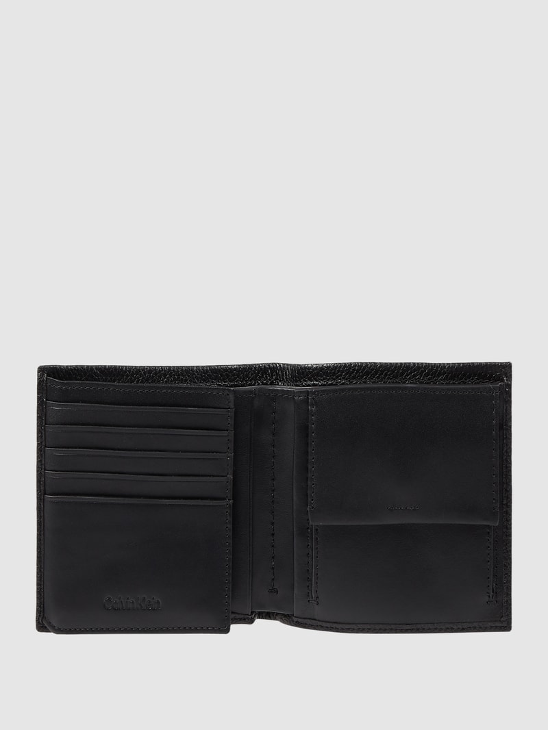 Portemonnaie aus Leder - RFID-blocking in schwarz