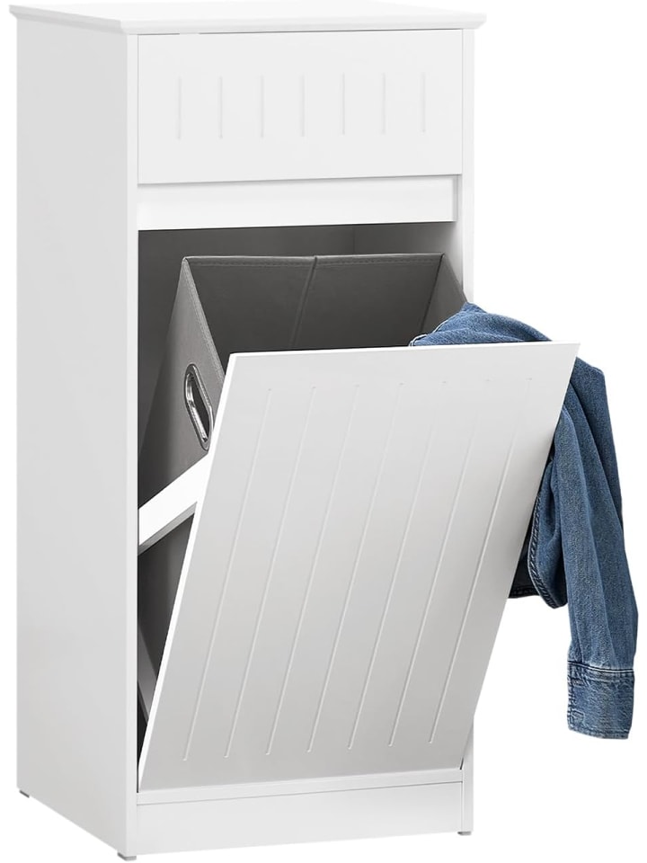 SoBuy Wäscheschrank in Weiß - (B)40 x (H)86 x (T)39cm günstig kaufen onesize