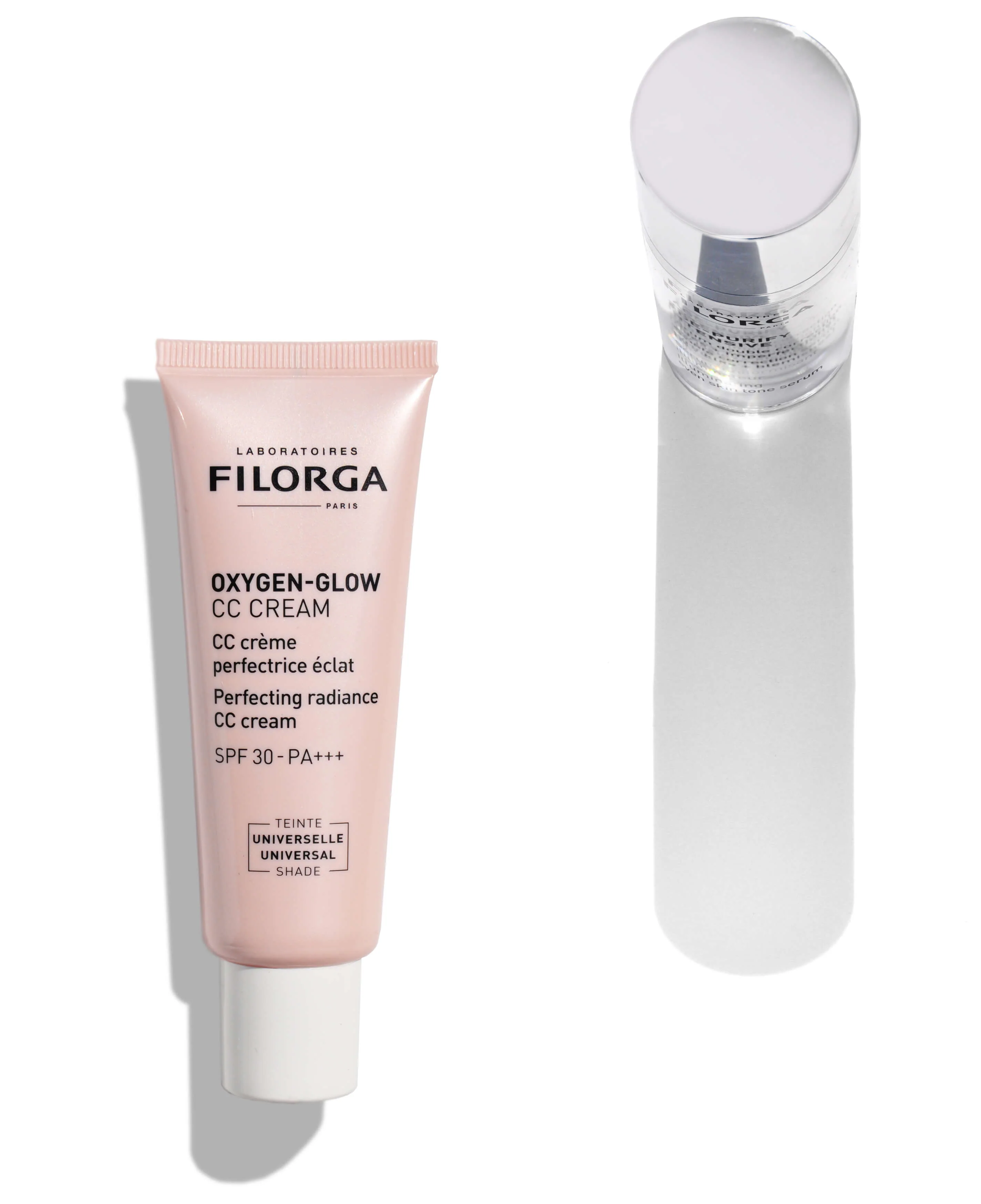 Age-Purify + Oxygen-glow CC-voidesetti - Epäpuhtauksia ehkäisevä setti, Meikkisetti, Epäpuhtauksia ehkäisevä kasvoseerumi, CC-voide