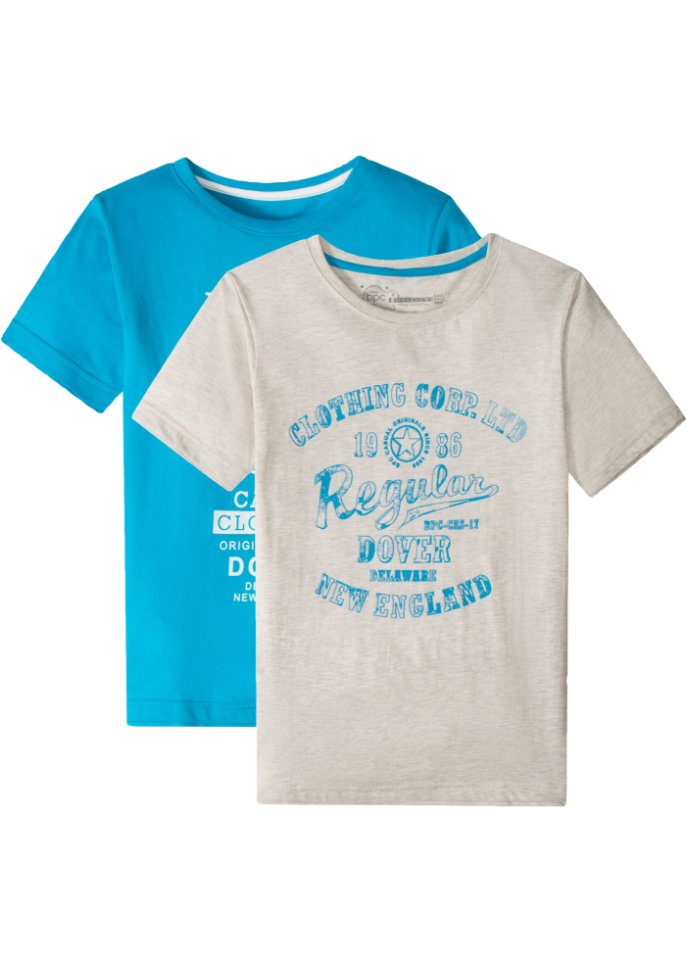 Jungen T-Shirt aus Bio-Baumwolle (2er Pack)