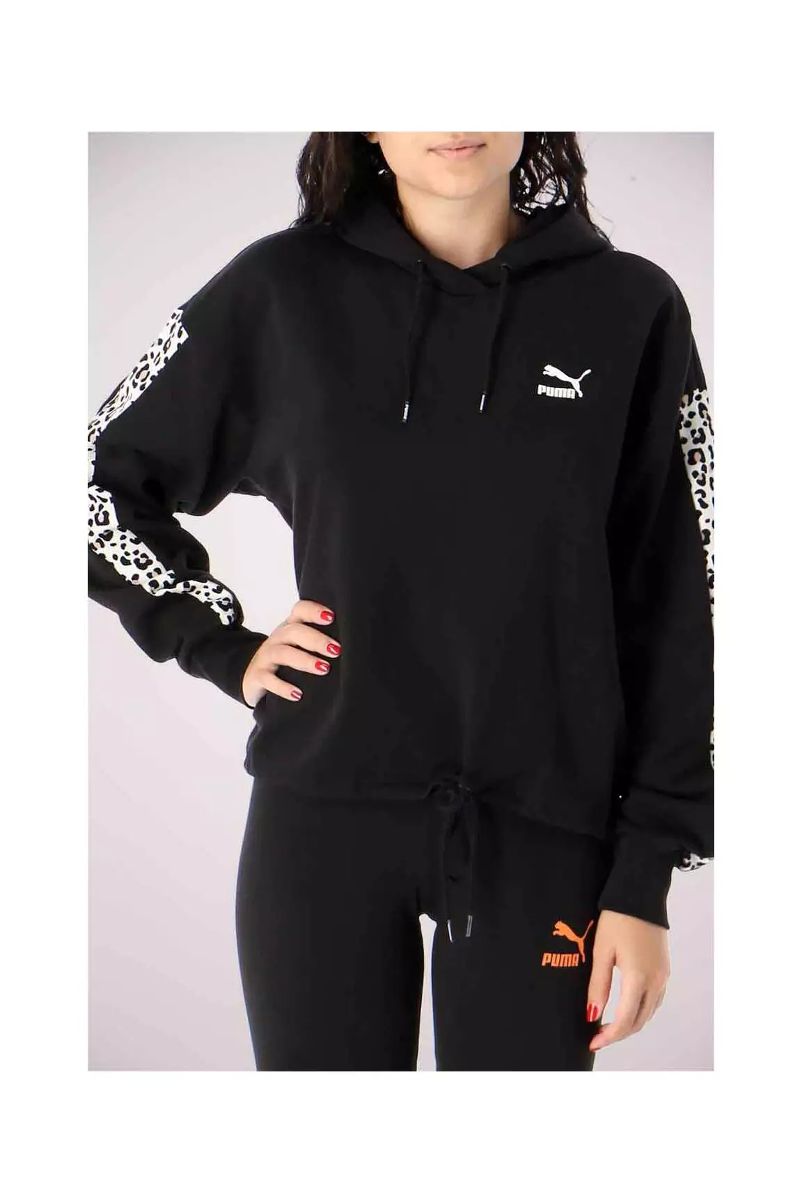 Puma Sweat Capuche Femme couleur noir